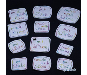 Stickserie - 95 Handmade Tags Labels